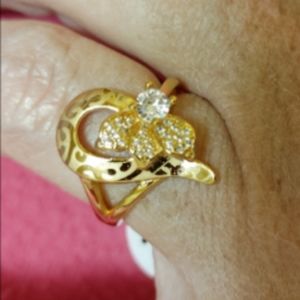 New 18ktgf cz ring